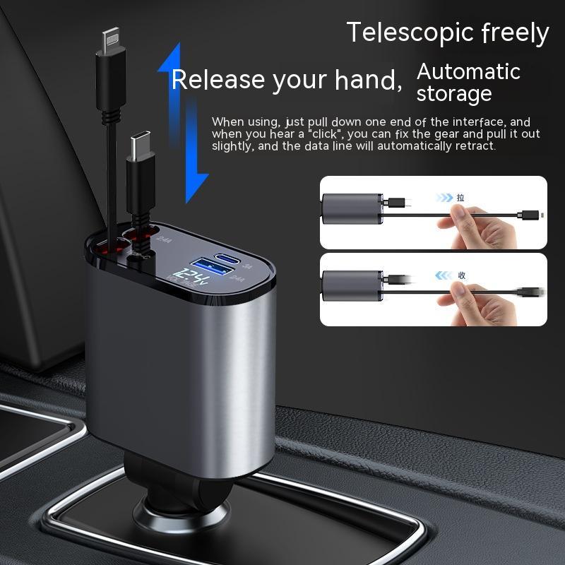 4-in-1 ultra-fast charging charger, cigarette lighter socket