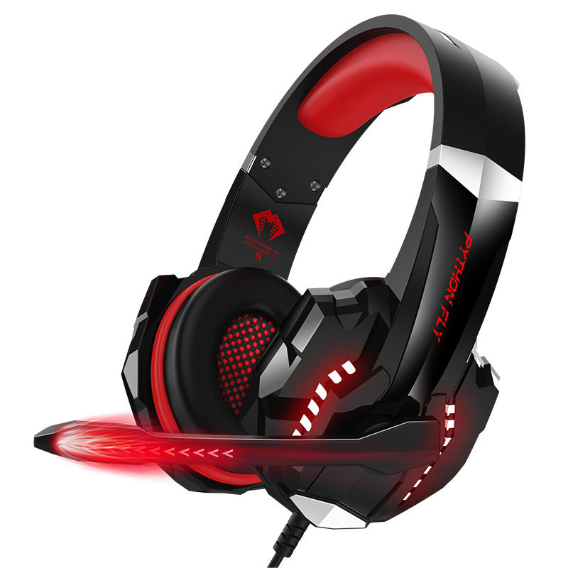 The headphones are actually wired gaming headsets