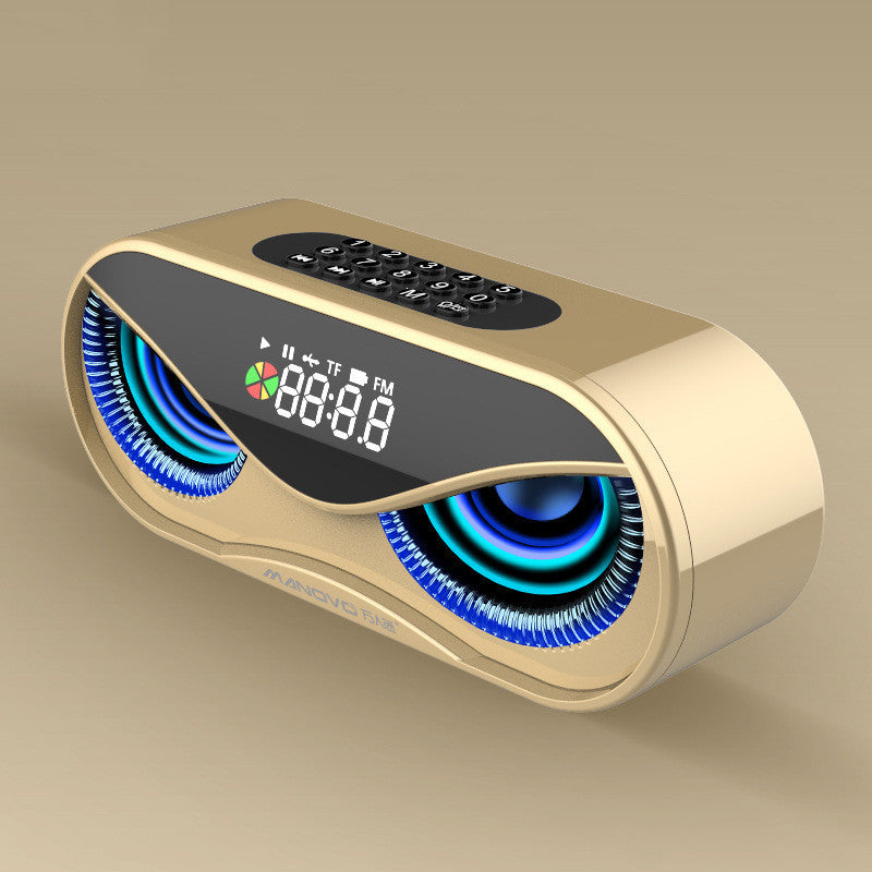 Colorful lights, two speakers
