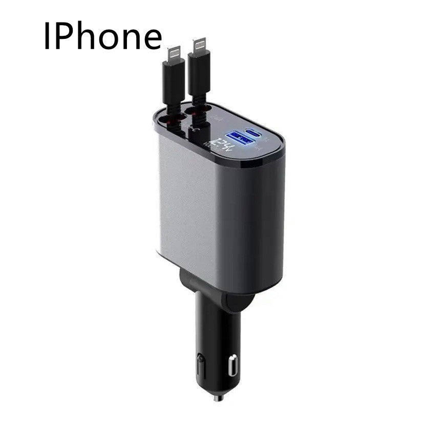 4-in-1 ultra-fast charging charger, cigarette lighter socket