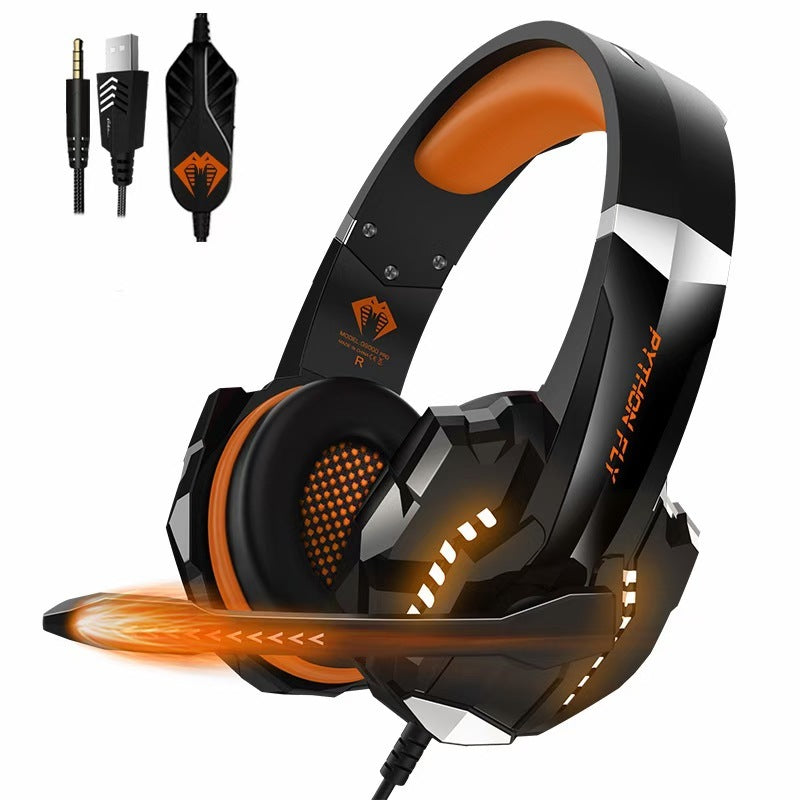 The headphones are actually wired gaming headsets