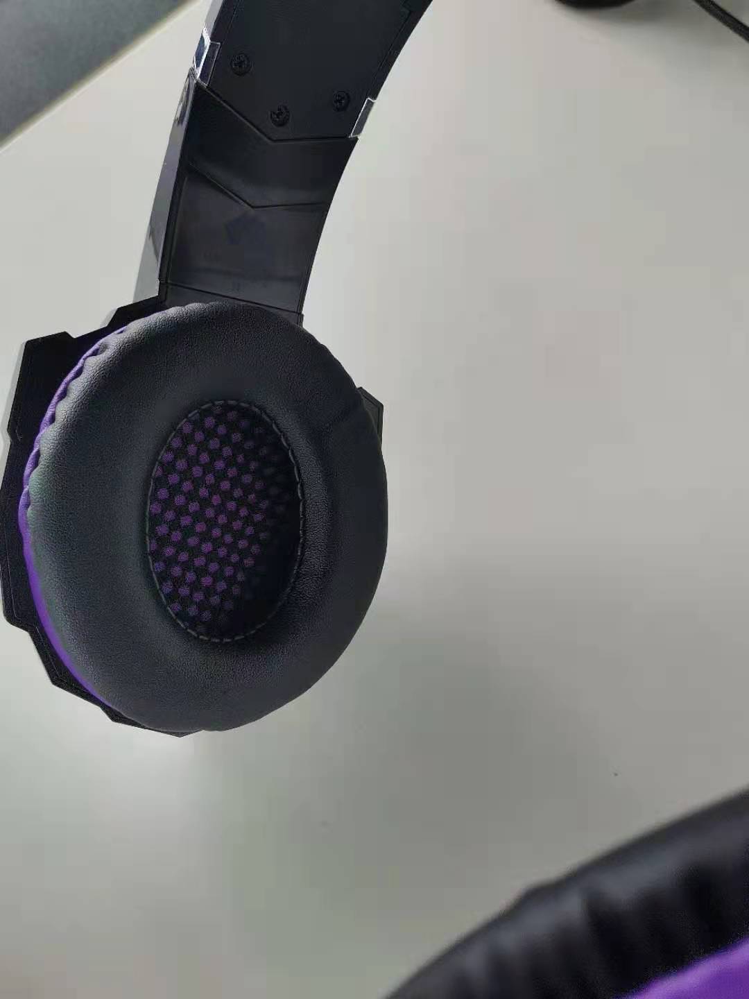 The headphones are actually wired gaming headsets