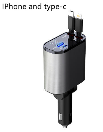 4-in-1 ultra-fast charging charger, cigarette lighter socket
