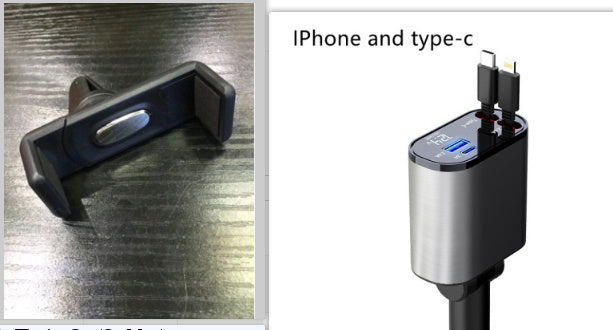 4-in-1 ultra-fast charging charger, cigarette lighter socket