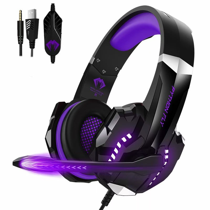 The headphones are actually wired gaming headsets