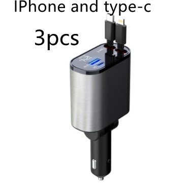 4-in-1 ultra-fast charging charger, cigarette lighter socket