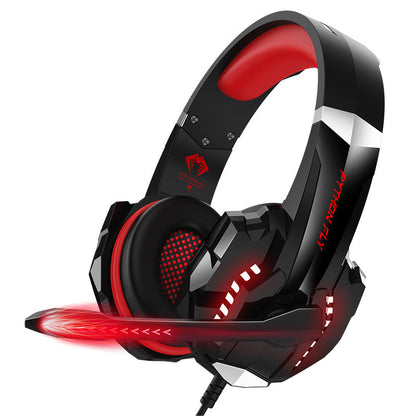 The headphones are actually wired gaming headsets