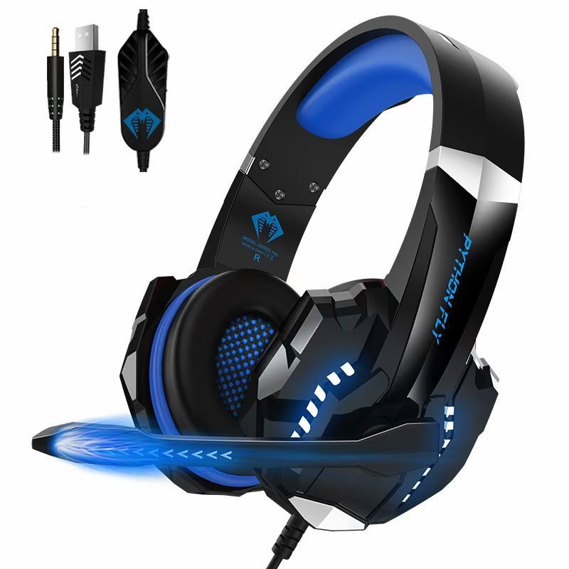 The headphones are actually wired gaming headsets