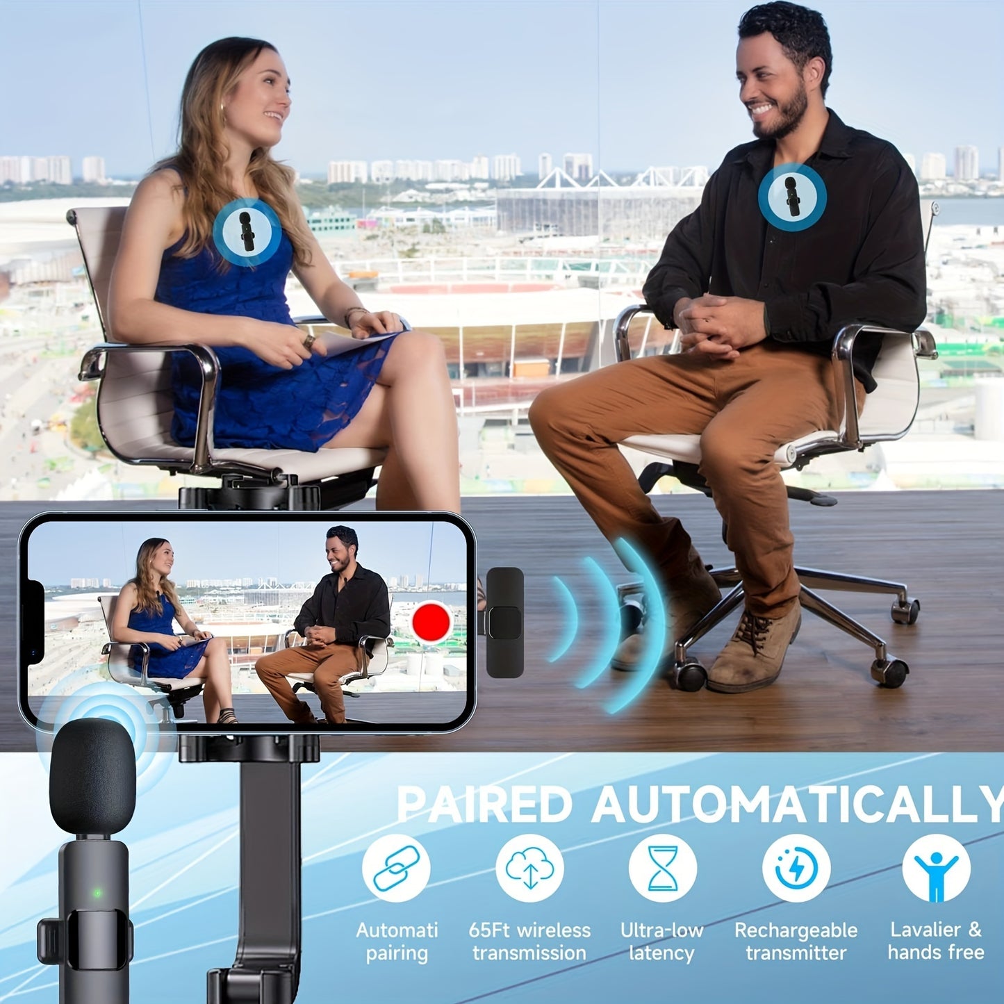 Wireless lavalier microphone