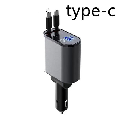 Chargeur 4 en 1 à charge ultra rapide, prise allume-cigare