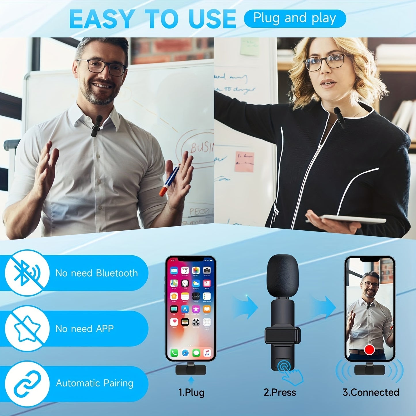 Wireless lavalier microphone